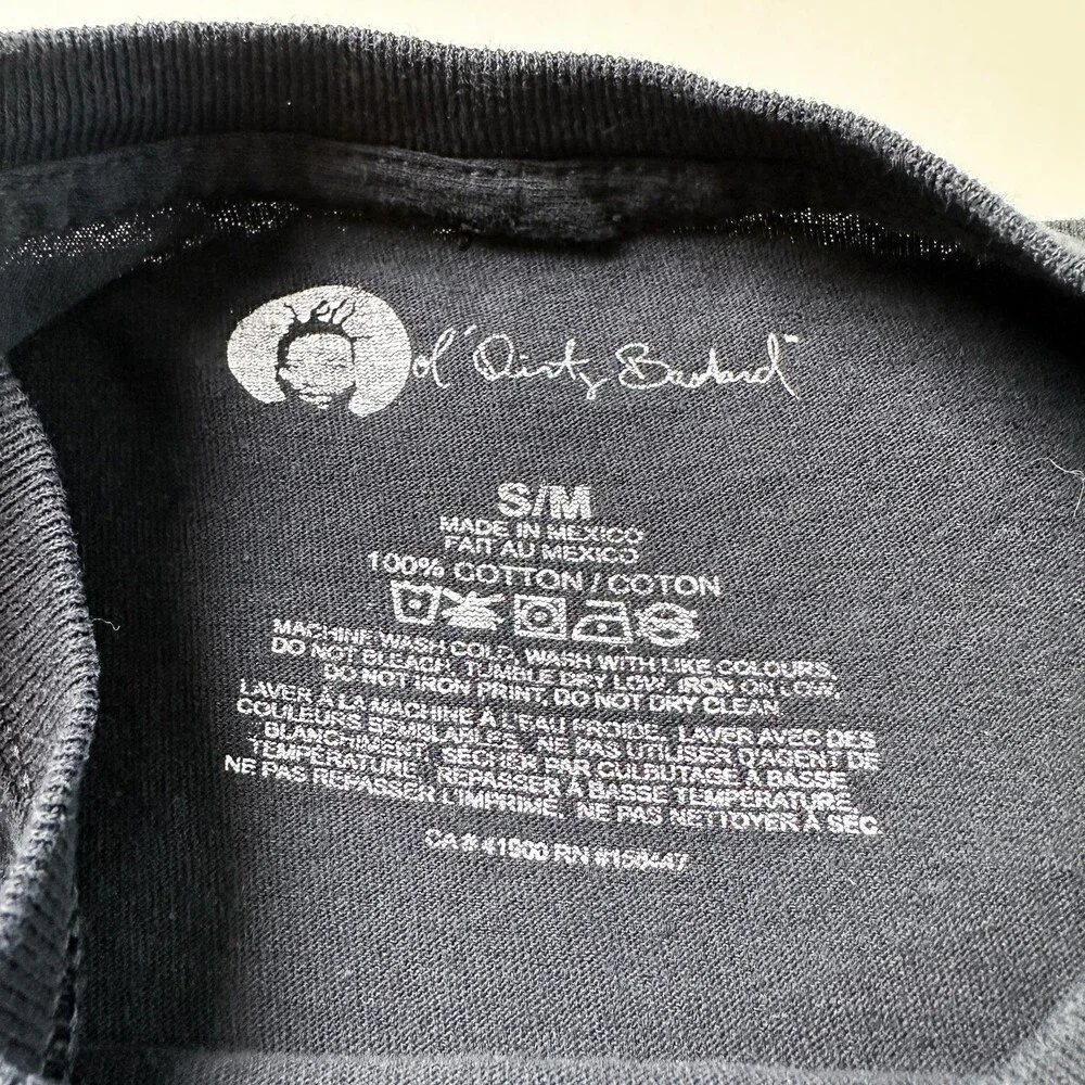 Ol Dirty Bastard Shirt Mens Small Black Rap Hip Hop Brooklyn Zoo RAW ODB Tee